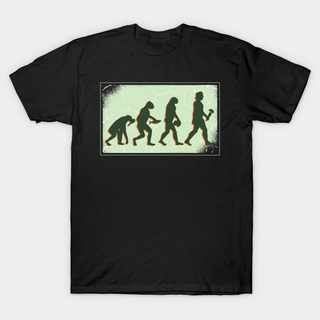 Funny Vegan Evolution Gift Idea T-Shirt by Shadowbyte91